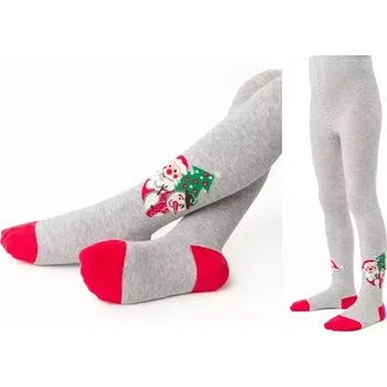 Dámské punčochy Dětské punčochy Vánoční - 80-86 / světle šedá