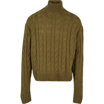 Dámský svetr Boxy Roll Neck Sweater - tiniolive S