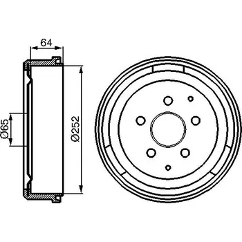 Brzdový buben Brzdový Buben BOSCH (0986477033)