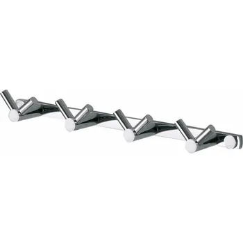 Věšák Stella Lišta se 4 dvojitými háčky CHROM 18.024