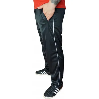 Dunauone pánské tepláky Tepláky klouzavý materiál černé barvy velikost XXL