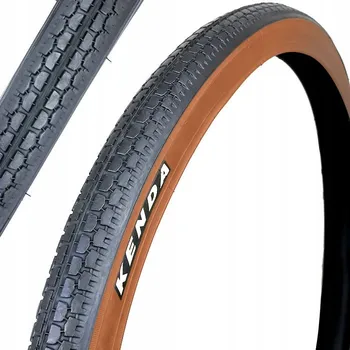 Plášť na kolo PLÁŠŤ NA KOLO KENDA 28x1,75 700x45C K127 HNĚDÝ BOK MĚSTSKÝ