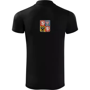 Pánská košile Velký státní znak ČR - Polokošile Victory sportovní (dresovina) - 3XL ( Černá )