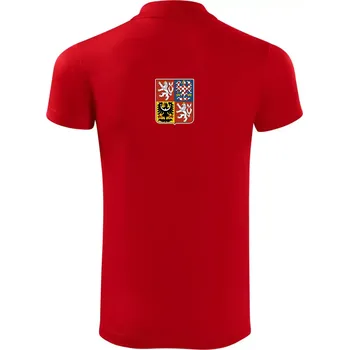 Pánská košile Velký státní znak ČR - Polokošile Victory sportovní (dresovina) - M ( Červená )