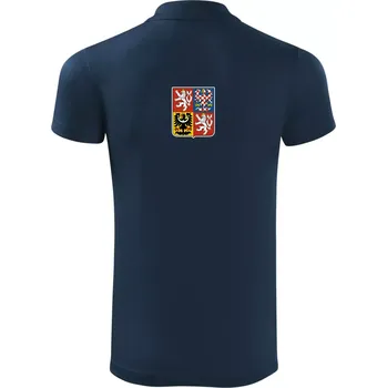 Pánská košile Velký státní znak ČR - Polokošile Victory sportovní (dresovina) - 2XL ( Námořní modrá (velmi tmavá - téměř černá) )