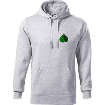 Pánská mikina Prší - Zelený - Mikina pánská Cape s kapucí - 5XL ( Světlešedý Melír )