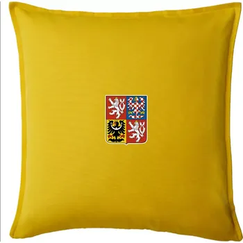 Polštář Velký státní znak ČR - Polštář 50x50 - 50x50 - Pouze potah ( Žlutá )