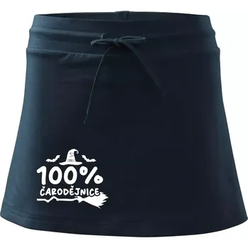 Dámská sukně 100% čarodějnice - Sportovní sukně - two in one - XS ( Námořní modrá (velmi tmavá - téměř černá) )
