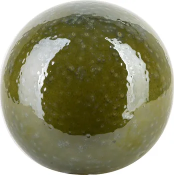 Keramická dekorativní koule Saggio 11 cm zelená