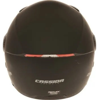 Helma na motorku Cassida Reflex černá matná otevřená přilba na motorku XL (61-62)