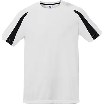 Pánské tričko Starworld Unisex kontrastní sportovní tričko SW309 White-Black M
