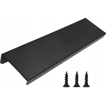 Nábytkové kování Nábytková úchytka černá matná 20 x 4 x 0,9 cm