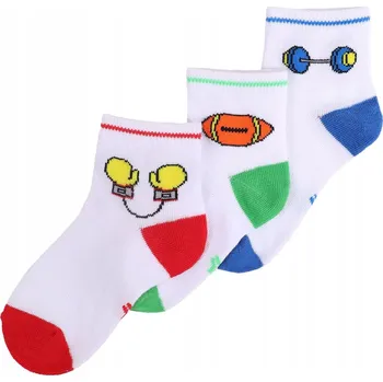 Chlapecké Ponožky , dětské krátké sportovní ponožky , balení 3 kusů, 31-34 YOCLUB