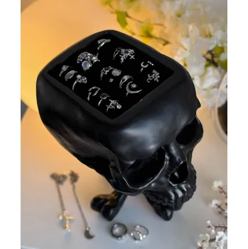 Krabice na pečivo šperkovnice (dekorace) KILLSTAR - Cranium - Black/White