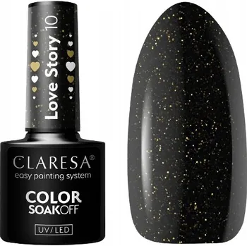 Lak na nehty HYBRIDNÍ LAK ČERNÝ S TŘPYTKAMI