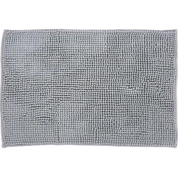 Protiskluzová podložka DuraHome Koupelnová předložka Chenill, 50 × 80cm, šedá