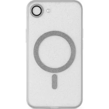 Pouzdro na mobilní telefon Zadní kryt Glitter Magsafe pro iPhone 16e transparent