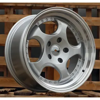 Alu kolo Alu kola Racing Line L2384, 17x9.5 5x120 ET20, stříbrná + leštěný límec