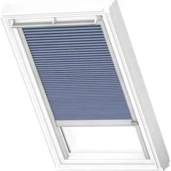 Plisé roleta na střešní okno VELUX na solární pohon FSC C02 1156K modrá