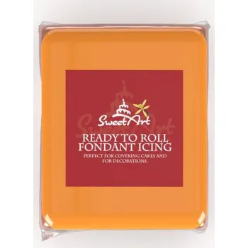 SweetArt potahovací a modelovací hmota vanilková neonový efekt Orange (250 g) BFDN-0204-250g_S01