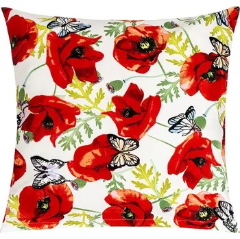 Povlak na dekorativní polštářek Povláček Berta Červená,Bílá,Zelená - 45x45 cm