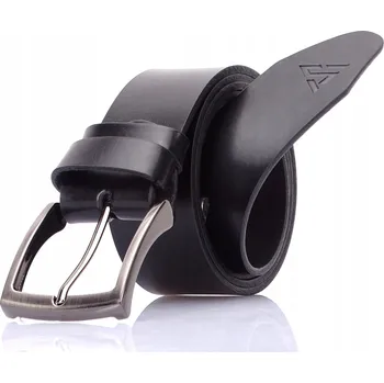 Opasek Kožený Opasek pánský klasický KE KALHOTÁM černý ŠIROKÝ 3,8 ARIUS délka 125