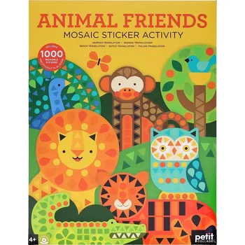 kreativní sada Chronicle Books aktivity s mozaikovými samolepkami přátelé zvířat