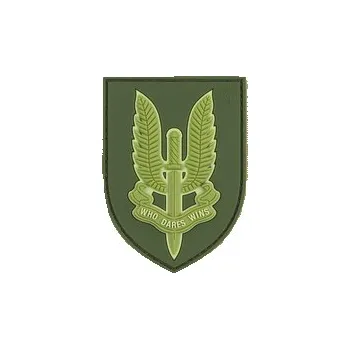 Nášivka Gumová nášivka Jackets to Go znak SAS - olivová