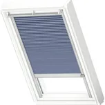 Plisé roleta na střešní okno VELUX na solární pohon FSC M06 1156K modrá