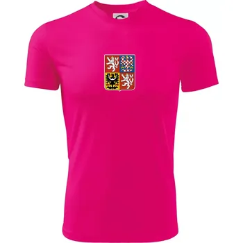 Velký státní znak ČR - Dětské triko sportovní (dresovina) - 158 cm/12 let ( Neon Pink )