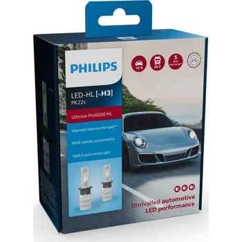 Autožárovka Philips H3 12/24V PK22s Ultinon Pro9200 HL 5800K NOECE 2ks 11336U92X2