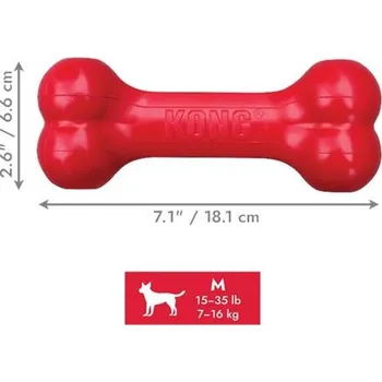 Hračka pro psa Hračka guma vánoč. KONG Goodie Bone M