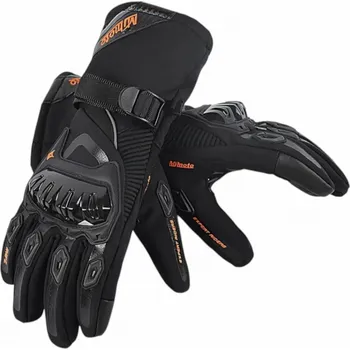 Moto rukavice Textilní Motocyklové Rukavice s Protektory Černé - 2XL