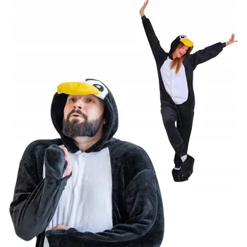 Karnevalový kostým Pyžamo Overal Kigurumi Kostým Maškarní oblek Tučňák L: 165-175 cm