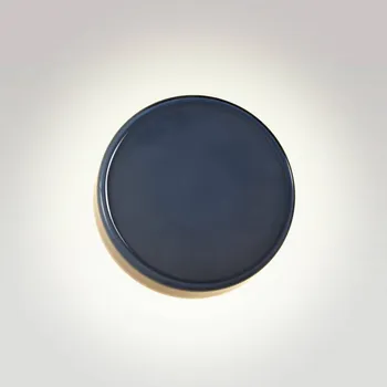 Lampička MARSET LED nástěnné světlo Caramel, modrá, Ø 28 cm, TRIAC, sklo - Ø baldachýn 8,5 cm modrá, černá LED 11,5 W celkem - Doprava zdarma