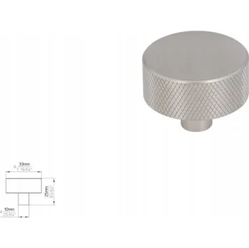 Nábytková úchytka SIRO 2464-33ZN27 vzhled nerezové oceli