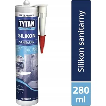 stavební silikon Sanitární silikon Tytan Professional bezbarvý 280 ml