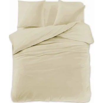 Povlečení JEDNOTNÁ SADA POVLEČENÍ 160X200 TŘÍDÍLNÁ BÉŽOVÁ