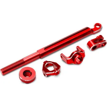 RC náhradní díl Traxxas mechanika řízení hliníková červená - TRA10958-RED