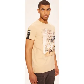 Moto dres Diverse extreme team - Rallye Dakar - tričko DKRV0522 barva béžová L