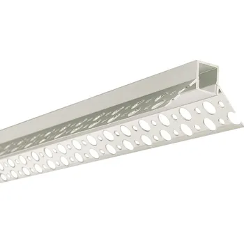 Průmyslové svítidlo MCLED Profil AL 46x26mm, AR rohový pro sádrokarton, mléčný difuzor, komplet, 2m ML-761.037.43.2