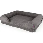 Ortopedická matrace TOMMI Huggo s okrajem tmavě šedá 66x53x15cm