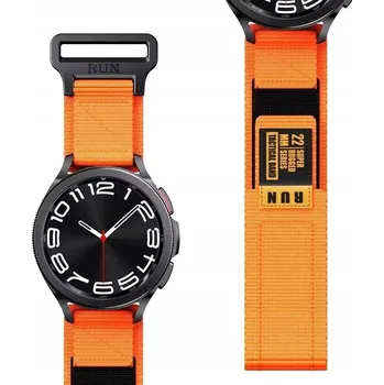 Řemínek na hodinky Řemínek e-smart24 pro Huawei 22mm oranžový