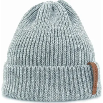 Čepice Dětská čepice žebrovaná šedá