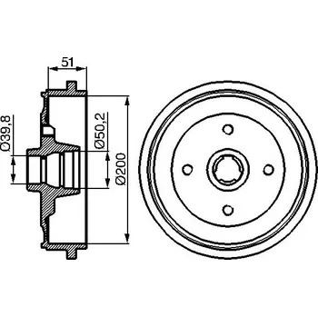 Brzdový buben Brzdový Buben BOSCH (0986477053)