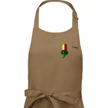 Kuchyňská zástěra Prší - Žaludy - Dámská zástěra na vaření - Univerzální velikost ( Cappuccino )