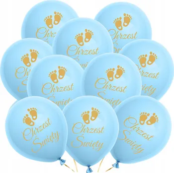 Balónek BALÓNKY na křtiny 10 Ks velké balónkové DEKORACE pro dekoraci, sada balónků