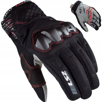 Moto rukavice Dámské motocyklové rukavice LS2 Chaki Lady Black XS