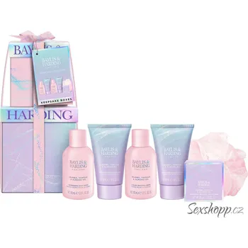 Sprchový gel Kosmetická sada Baylis & Harding Jojoba, Vanilla & Almond Oil – jojoba, vanilka a mandle, 6 ks