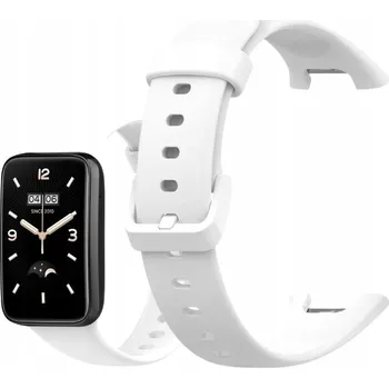 Příslušenství k chytrým hodinkám ŘEMÍNEK SILIKONOVÝ ŘEMÍNEK PRO XIAOMI MI BAND 7 PRO BÍLÝ